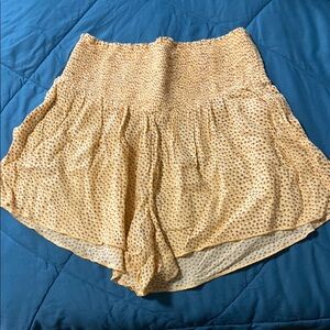 Aerie High Waist Brown and Orange Shorts